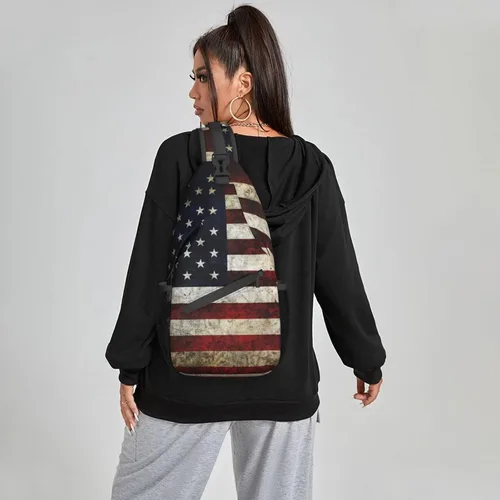 Vista 6 de Famame Mochila bandolera para el pecho, bolsa de hombro, gimnasio, ciclismo, viajes, senderismo, mochila para hombres y mujeres, Multicolor25