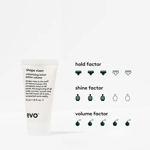 Vista 2 de EVO Shape Vixen Loción voluminizadora - Máscara profesional de textura para cabello fino y liso