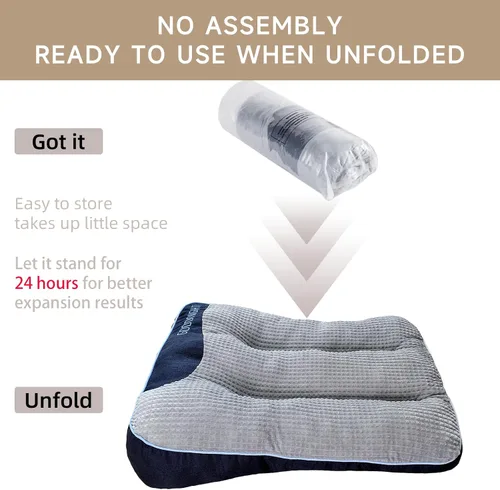 Vista 3 de Cama Ortopédica para Perros - Cama para Mascotas Tipo Sofá, Almohadilla Extra Gruesa y Cómoda para Jaula de Perros con Espacio para Moverse