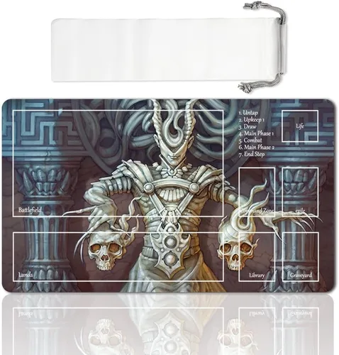 Vista 23 de Juego de mesa MTG Playmat Games Tamaño 60X35 cm CCG Compatible para TCG RPG CCG Play Mats (Ajani Steadfast-Zone)