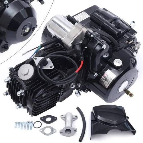 Vista 12 de Motor de 110cc Motor de 4 tiempos Motor de bicicleta de un solo cilindro ATV Embrague manual CDI de un solo cilindro refrigerado por aire para CRF50