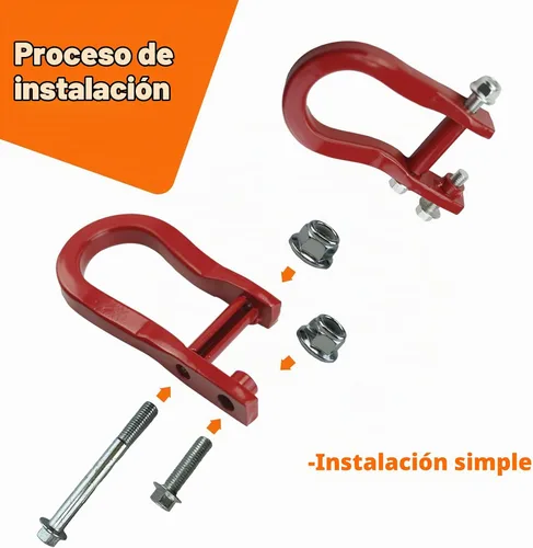 Vista 6 de 84192871 Grilletes de gancho de remolque para parachoques delantero para Chevy Silverado 1500 2007-2018 Sierra 1500 2007-2018 Silverado 1500 LD