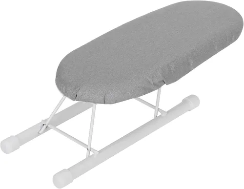 Vista 6 de Tabla de planchar, tabla de planchar de mesa con patas plegables y cubierta de algodón, mini tabla de planchar, puños plegables