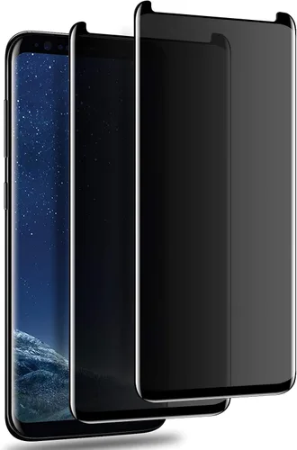 Vista 8 de LYWHL Paquete de 3 protectores de pantalla de privacidad para Note 8 / Note 9, antiespía, película de vidrio templado para Samsung Galaxy Note 8