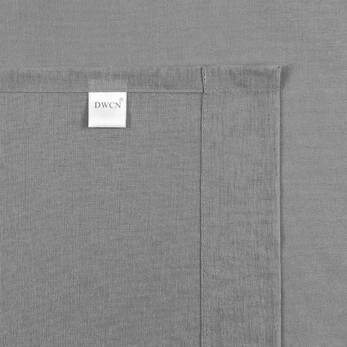 Vista 6 de DWCN - Cortinas de gasa transparente, estilo lino, con ojales, diseño de lino, para sala de estar, juego de 2 paneles