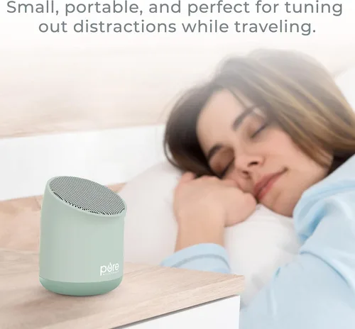 Vista 5 de Pure Enrichment Wave Mini Zen - Máquina de sonido calmante - Máquina de sonido portátil para estudios de yoga, viajes y sueño - 6 sonidos