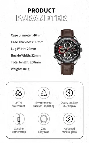 Vista 3 de AIMES Watch for Men Sport Military Waterproof Chronograph Mens Watches Analog Quartz Big Face Classic Stylish Fashion Casual Designer Business Work