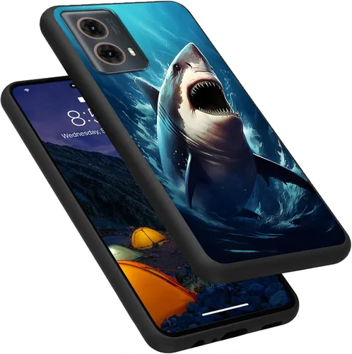 Vista 276 de Funda para Motorola Moto G Play 4G 2024, delgada y ligera, de silicona de TPU suave, color negro, ultrafina, para Motorola Moto G Play 4G 2024, Art