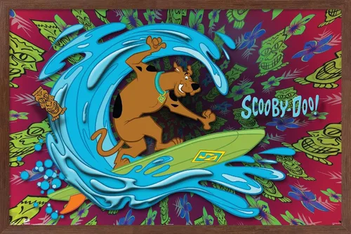 Vista 7 de Trends International Scooby-Doo - Póster de pared de surf, 22.375 x 34 pulgadas, versión premium sin marco
