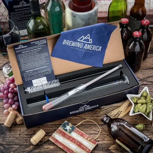 Vista 3 de Kit de hidrómetro para elaboración de alcohol casero con tubo de ensayo de borosilicato y ABS