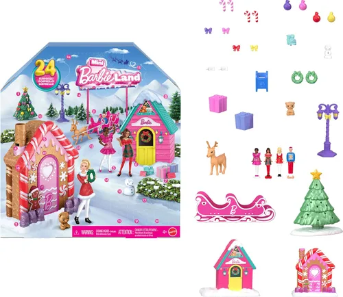 Vista 8 de Calendario de Adviento de muñecas Barbie con 24 accesorios