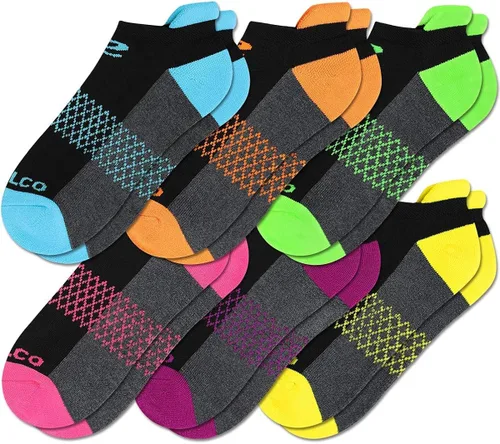 Vista 6 de Eallco - Calcetines tobilleros para mujer 6pares de calcetines deportivos con suela acolchada con lengüeta