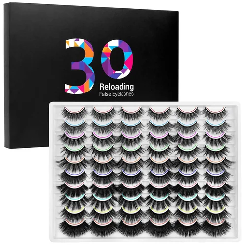 Vista 13 de DYSILK - 10 pares de pestañas de visón 6D, pestañas postizas dramáticas de volumen grueso pestañas postizas naturales suaves extensión maquillaje