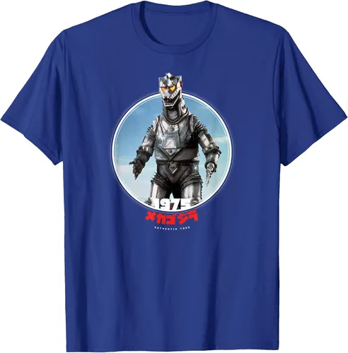 Vista 57 de Godzilla Mechagodzilla 1975 Icons of Toho T-Shirt Asphalt Grey