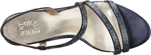 Vista 5 de Naturalizer Vanessa2 Sandalias de tacón con tiras adornadas con diamantes de imitación para mujer