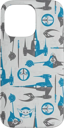 Vista 21 de Funda para iPhone 16 Star Wars The Mandalorian & Grogu Signets y Starships