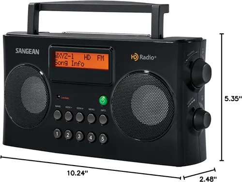 Vista 18 de Sangean HDR-16 HD radio portátil AM/FM-Stereo