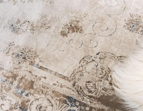 Vista 5 de Unique Loom Chateau Collection - Alfombra de área, 5 x 8 pies, color beige