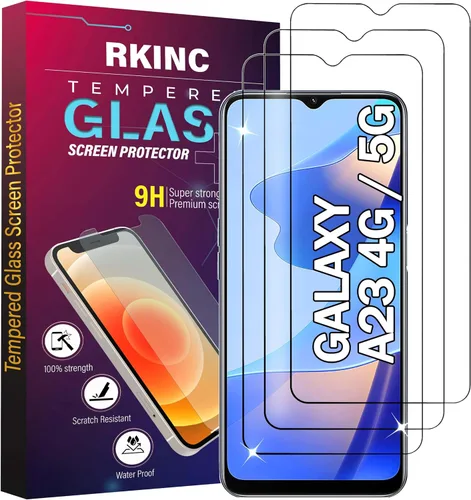 Vista 9 de RKINC Protector de pantalla [paquete de 4] para Samsung Galaxy A12 / Galaxy A02S / A12 Nacho, protector de pantalla de vidrio templado, 0.013 in