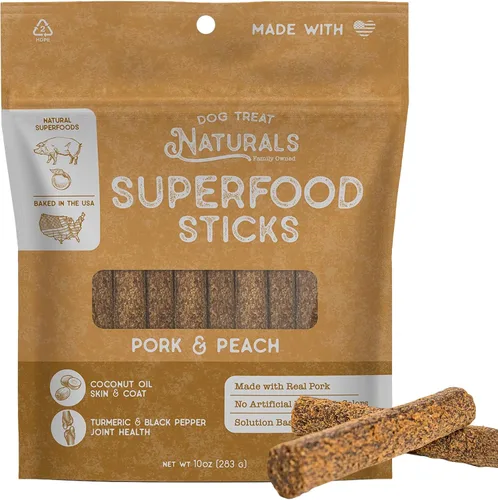 Vista 15 de Dog Treat Naturals Palitos de superalimento, carne de res y calabaza, bolsa de 10 onzas, palitos masticables para perros, totalmente naturales