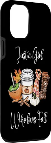 Vista 3 de iPhone 12 Pro Max Just A Girl Who Loves Fall Pumpkin Spice Boot Estuche de regalo de girasol