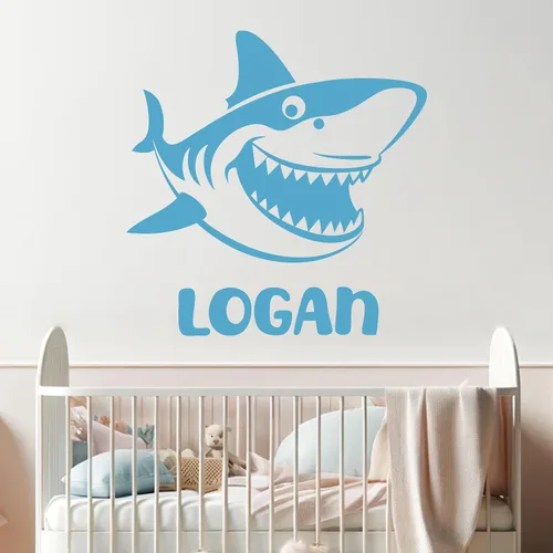 Vista 20 de Calcomanías de pared de animales, calcomanías personalizables con nombre de bebé y decoración de animales del bosque, calcomanías de pared