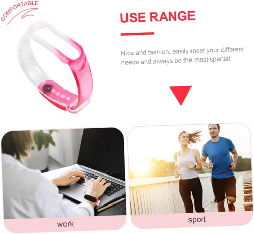 Vista 9 de TENDYCOCO 2pcs Strap Watch Transparent Tpu Component Millet 5