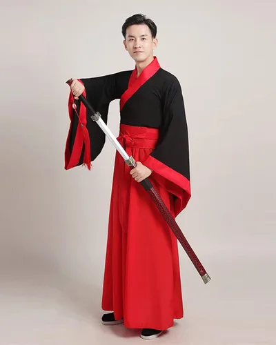 Vista 4 de Ez-sofei Disfraz de cosplay tradicional chino de Kung Fu Hanfu para hombre