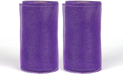 Vista 106 de YYCRAFT Paquete de 2 cintas de malla de polímero metálico de 6 pulgadas (total 20 yardas, verde manzana)