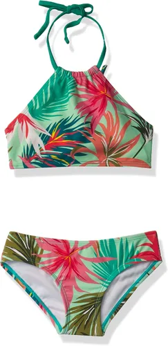 Vista 34 de Kanu Surf Mahina bikini halter de 2 piezas para niñas, traje de baño para playa mahina azul