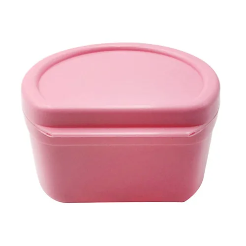 Vista 6 de Caja de baño para prótesis para cuidado de prótesis para dentaduras, protector bucal transparente y retenedores de viaje