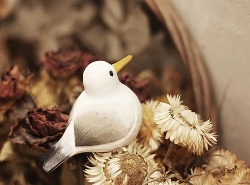 Vista 8 de Figura de pájaro gaviota tallada a mano en madera, pequeña decoración de pájaro para el hogar, estatua de pájaro para decoración de estante (gaviota)