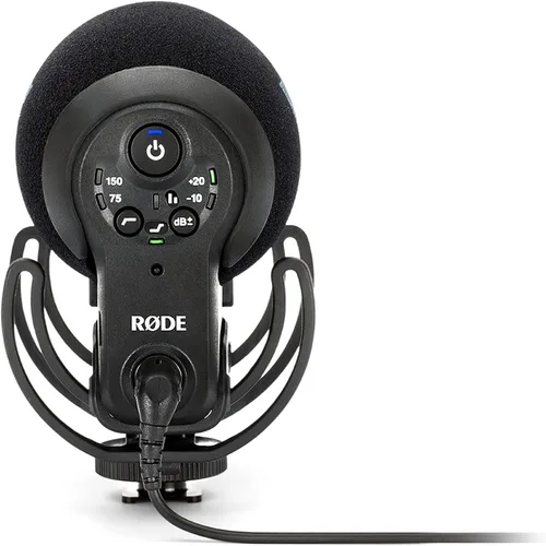 Vista 3 de RØDE VideoMic Pro+ Premium Micrófono de escopeta en cámara con paso alto