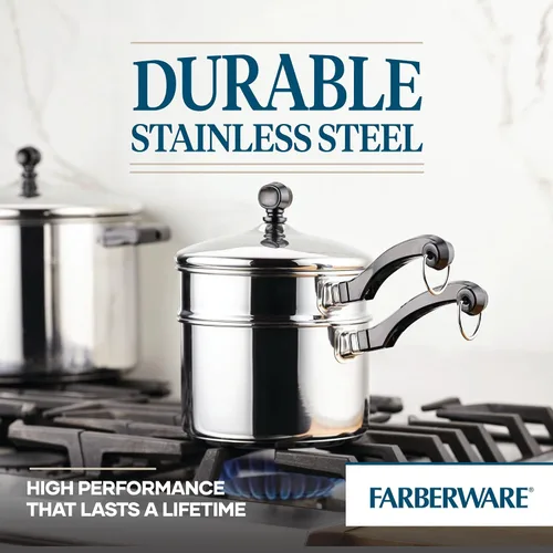 Vista 133 de Farberware Olla clásica de vapor hecha en acero inoxidable, 3 qt.
