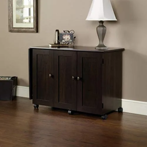 Vista 5 de Mueble móvil para costura y otras manualidades de madera de cerezo, Madera Manufacturada, Cinnamon Cherry