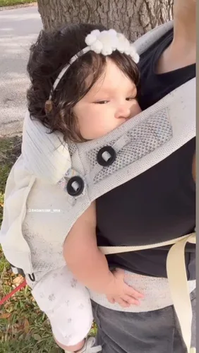 Vista 10 de Bebamour Portabebés de punto para recién nacidos a niños pequeños -Portabebés ligero 3 en 1 Portabebés de transporte delantero y trasero