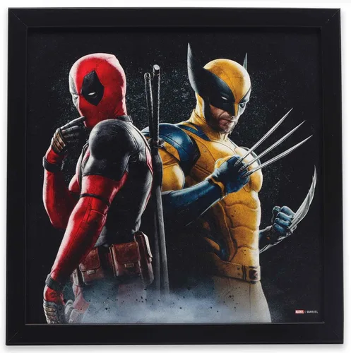 Vista 9 de Decoración de pared de madera enmarcada de Marvel Avengers