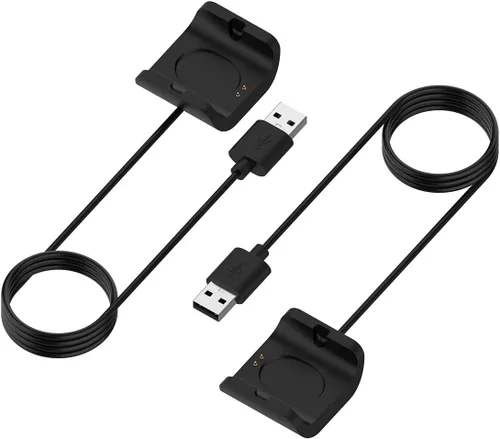 Vista 2 de Paquete de 2 cargadores compatibles con cargador Amazfit bip S de repuesto, cable USB de 3.3 pies para Amazfit Bip S A1805