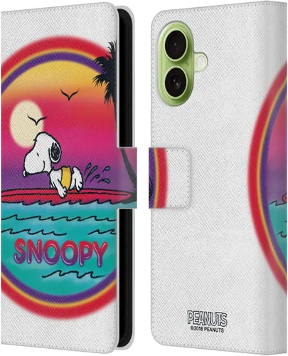 Vista 57 de Head Case Designs Funda de piel con licencia oficial de Peanuts Beach Surf Snoopy Boardwalk Airbrush compatible con Apple iPhone 11