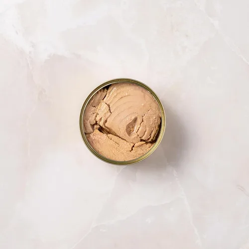 Vista 2 de Olasagasti Atún aleta amarilla en aceite de oliva – Atun Claro capturado en la naturaleza premium, importado de España, alto en proteínas – lata