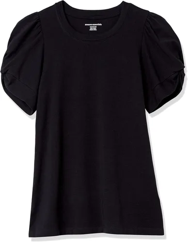 Vista 6 de Tienda Essentials Camiseta de manga torcida con cuello redondo para mujer
