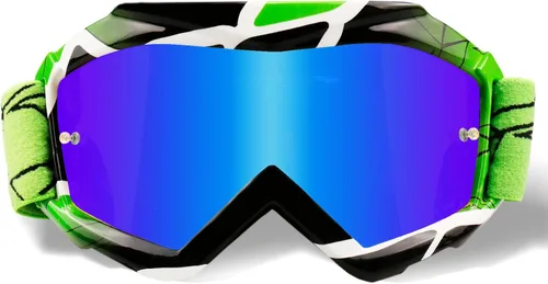 Vista 9 de Gafas de Motocross para Niños y Jóvenes - Gafas Off Road para Bicicleta de Cross y Motocicleta MX con Lentes de Protección UV Antiempañamiento