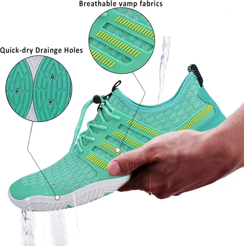 Vista 3 de Wyhan - Zapatos de agua para hombre y mujer secado rápido calcetines acuáticos zapatos de buceo para playa natación surf piscina yoga viajes al aire