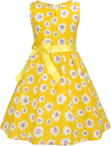 Vista 54 de Vestido de verano para niña, de algodón, con diseño floral