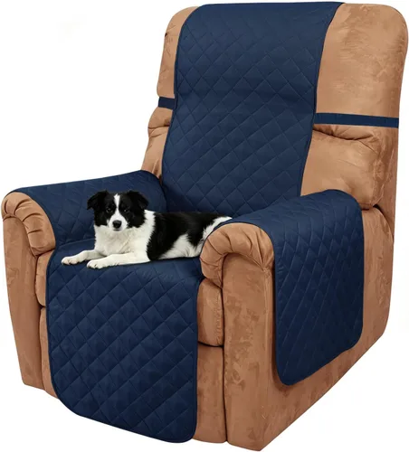 Vista 95 de Fundas para Silla Reclinable Reversibles Funda de Sofá para Mascotas Protector de Muebles Lazy Boy (Silla 23'', Beige/Beige)