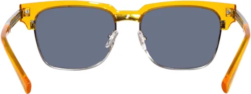 Vista 4 de Versace VE4447 541280 Gafas de Sol Transparente AmarilloAzul Oscuro Forma Cuadrada 2.165 in, Transparente Amarillo Azul Oscuro