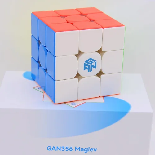 Vista 7 de Bukefuno GAN 356 Maglev Flagship Cubo 3x3 GAN 356 M Maglev Speed Rompecabezas magnético sin calcomanías, cubos mágicos GAN356 Maglev 3x3