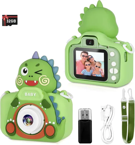 Vista 8 de Zeacool Cámara para niños, cámara de video digital HD, juguetes para niños de 3 4 5 6 7 8 9 años para niños/niñas, cámara selfie para niños, regalos