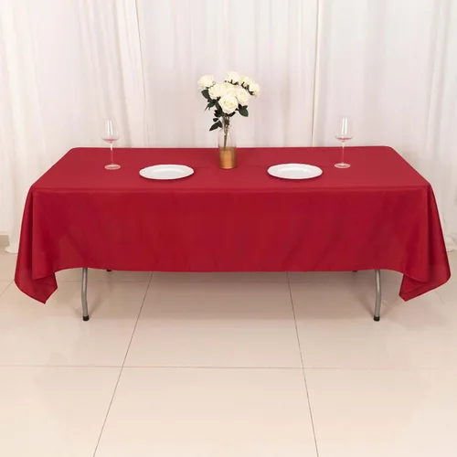 Vista 52 de Efavormart - Mantel rectangular, 60 x 102 pulgadas, resistente a las manchas y a las arrugas, lavable, mantel decorativo oblongo de tela de Amatista