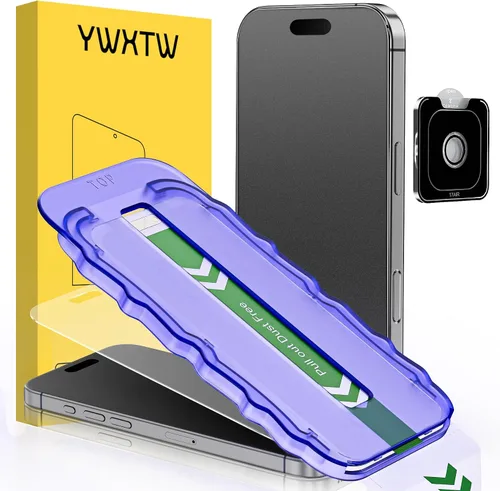 Vista 19 de YWXTW Protector de lente de cámara para iPhone 17 Pro, cobertura completa, protector de pantalla de lente de vidrio templado para iPhone 17 Pro